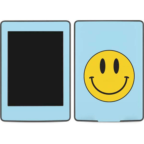 Blue Happy Face Amazon Kindle Skin